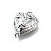 Brass Bowknot Heart Links KK-K400-49P-02-2