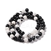 Round Natural Zebra Jasper Beads Strands G-R253-6mm-4