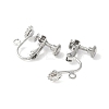 316 Surgical Stainless Steel Clip-on Earring Findings STAS-Z127-02P-2