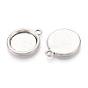 Tibetan Style Alloy Pendant Cabochon Settings PALLOY-N178-13AS-C-2