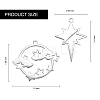 12Pcs 6 Styles 201 Stainless Steel Pendants STAS-SZ0002-21-7