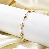Ion Plating(IP) 304 Stainless Steel Link Bracelets for Women BJEW-P345-08G-2