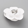 Camellia Shaped Velet Lapel Pin LS-JEWB-WH0010-50C-2