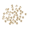 5-Petal Brass Bead Cap X-KK-D063-13G-1
