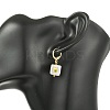Natural Pearl & Alloy Hoop Earrings EJEW-JE07022-2