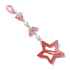 5Pcs Glass Beads and Alloy Star Snap Hair Clips PHAR-JH00124-5