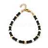 304 Stainless Steel Beaded Bracelets for Women BJEW-M056-08G-04-2
