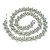 Rack Plating Brass Pave Cubic Zirconia Butterfly Link Necklaces NJEW-A031-03P-02-2