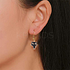 60Pcs 2 Colors Light Gold Alloy Enamel Pendants ENAM-CJ0001-68-6