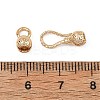 SHEGRACE Brass Bead Tips XGRQ58184-789G-3