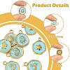 8Pcs 8 Styles Marine Animal 304 Stainless Steel Pendants STAS-FS0002-13-2