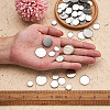 150Pcs 5 Styles 316 Surgical Stainless Steel Lace Edge Bezel Cups STAS-CD0001-09-6