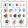 36Pcs 18 Styles PVC Cartoon Drink Teether Silicone Beads PVC-HS0001-02-2