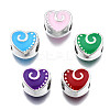 Alloy Enamel European Beads MPDL-T005-002-RS-1