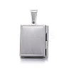 Tarnish Resistant 316 Stainless Steel Locket Pendants STAS-N0016-06P-2