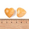 Natural Topaz Jade Heart Palm Stones G-P609-A04-01-3