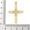 Brass Micro Pave Clear Cubic Zirconia Pendants KK-A212-06D-G-3