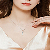 50Pcs 5 Styles Tibetan Style Alloy Pendants FIND-LP0006-70-3