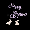 Word Happy Easter Frame Carbon Steel Cutting Dies Stencils LS-DIY-F028-03-5