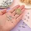 60Pcs 15 Colors Brass Rhinestone Spacer Beads RB-YW0001-12-5