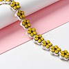 Handmade Porcelain Flower Beads Strands PORC-F003-01C-2