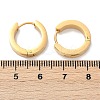 304 Stainless Steel Polishing Effect Hoop Earrings EJEW-M001-32G-5
