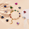 20Pcs 20 Styles Glass Connector Charms KK-GA0001-63-5