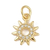 Rack Plating Brass Micro Pave Cubic Zirconia Pendants KK-H509-06G-1