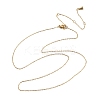 1MM 304 Stainless Steel Cable Chain Necklaces LS-NJEW-T016-15G-4