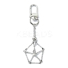 Stainless Steel Empty Pouch Stone Holder for Keychain KEYC-TA00029-02-1