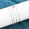 Brass Oval Link Chain Necklaces NJEW-D338-02P-1