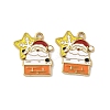304 Stainless Steel Enamel Pendants STAS-L300-012G-04-1