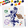 Astronaut Theme 1Pc PET Hollow Out Drawing Painting Stencils DIY-MA0004-81A-1