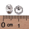 Rhodium Plated 925 Sterling Silver Friction Ear Nuts STER-L063-09P-3