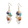 304 Stainless Steel Chip Dangle Earrings EJEW-JE06451-2