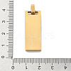 Christmas Ion Plating(IP) 304 Stainless Steel Pendants STAS-Z098-25G-3
