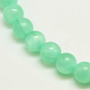 Dyed Natural Green Jade Beads Strands JBS053-6MM-27-1