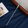 Electroplated Natural Quartz Crystal Hair Sticks PW-WG9F495-02-1