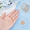 304 Stainless Steel Hoop Earring Findings STAS-UN0016-77-2