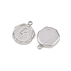 304 Stainless Steel Pendants STAS-B108-01P-02-2