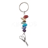 Tibetan Style Zinc Alloy Keychains KEYC-JKC00728-3