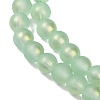 Spray Painted Glass Round Bead Strands LS-DGLA-Q015-8mm-22-3