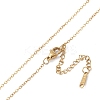 201 Stainless Steel Cable Chain Necklaces NJEW-P309-15A-G-3