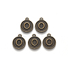 Alloy Pendant Cabochon Settings PALLOY-N156-01O-AB-1
