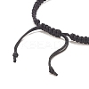 Skull Alloy Braided Bead Bracelet BJEW-JB07861-01-4