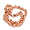 Electroplated Natural Lava Rock Beads Strands G-I360-U01-03-2