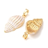 Brass Enamel Pendants KK-CBA8606-01G-01-2