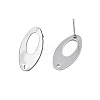 Non-Tarnish 201 Stainless Steel Stud Earring Findings X-STAS-N095-115-2