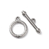Non-Tarnish 304 Stainless Steel Ring Toggle Clasps STAS-A092-09E-P-1