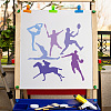 PET Hollow Out Drawing Painting Stencils DIY-WH20030-011-5